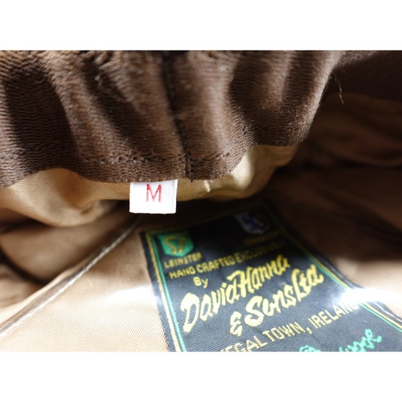 David Hanna & Sons Ltd Flat Cap Mens M Multicolor Donegal Tweed Wool Ireland - Picture 7 of 8